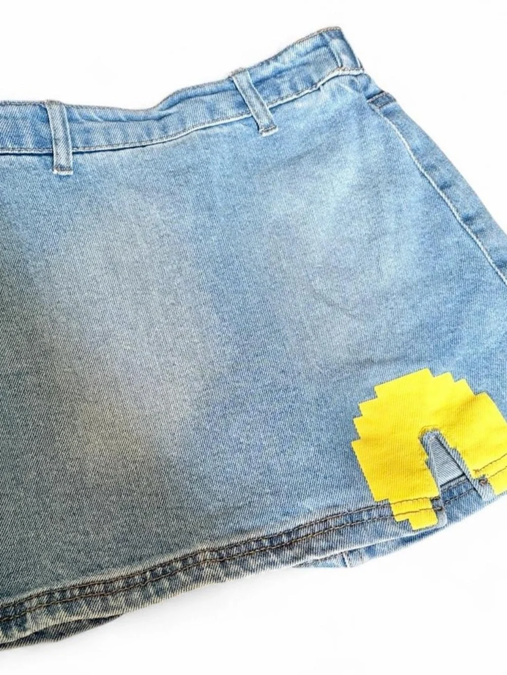 Justice Girls' Denim PAC Man Skort 7/8
